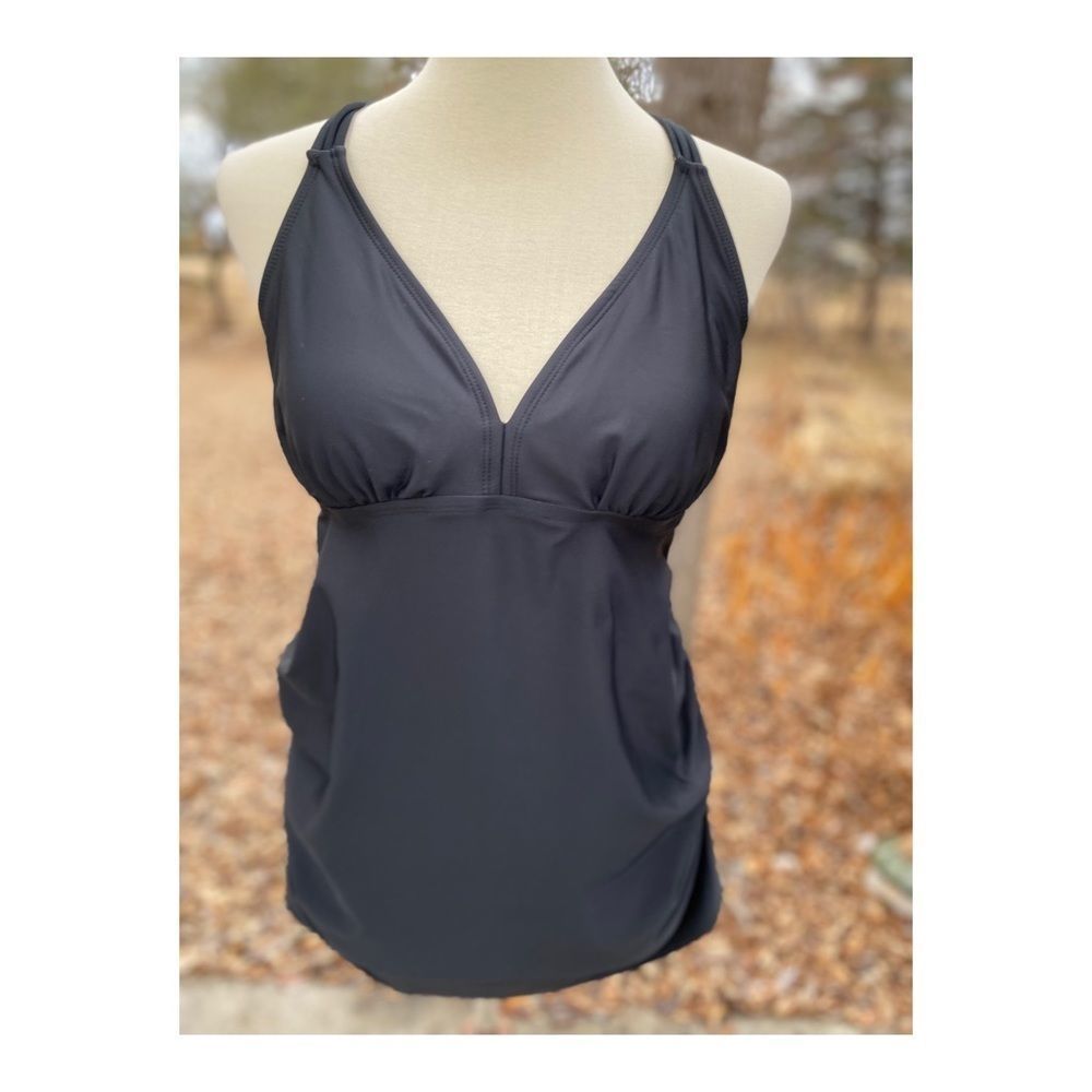 Liz Lange Maternity Bathing Suit Top Black